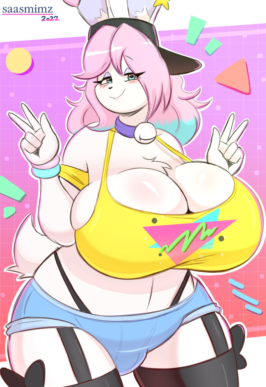 1girl big_breasts bunny female furry saasmimzarts