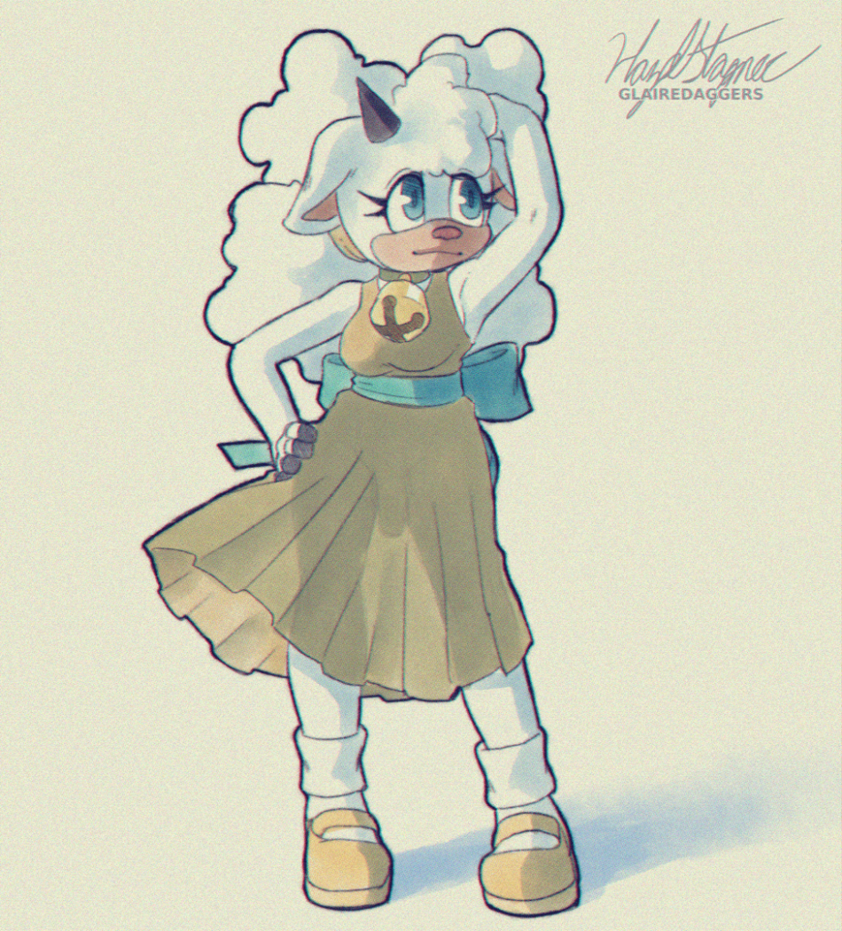 Lanolin in a [T]ransparent sundress 😳 (art by me, GlaireDaggers)