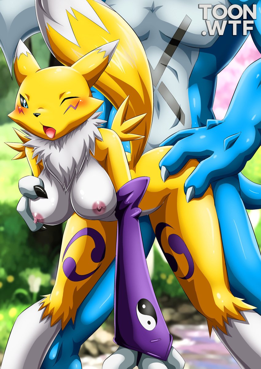 Hentai Zoo – 1boy 1girl 1girls anthro ass bbmbbf breasts digihentai digimon digimon