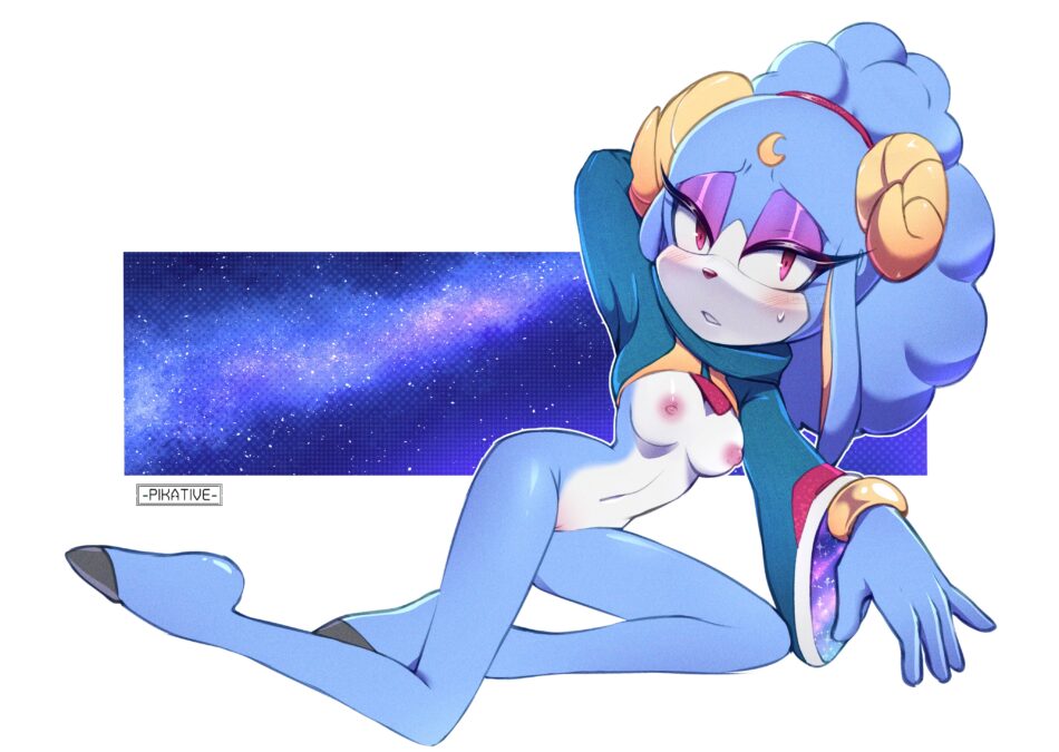 Hentai Zoo – 1girl 1girl 2023 absurd res anthro ariem blue fur blue hair blush bovid