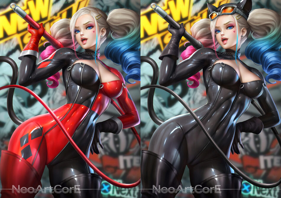 Hentai Zoo – 2 girls adapted costume alternate costume anne takamaki asymmetrical clothes