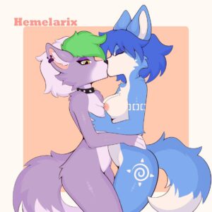 Roxy and Krystal Kiss [FF] (hemelarix)
