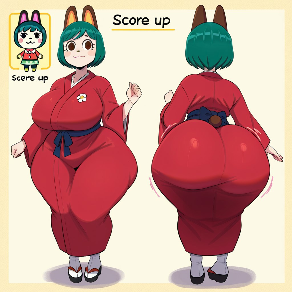 Hentai Zoo – 1girl ai generated animal crossing ass big ass big breasts breasts