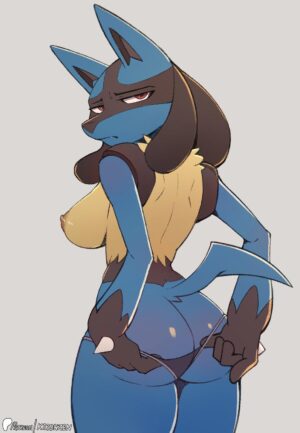 Topless Lucario [F] (kironzen)