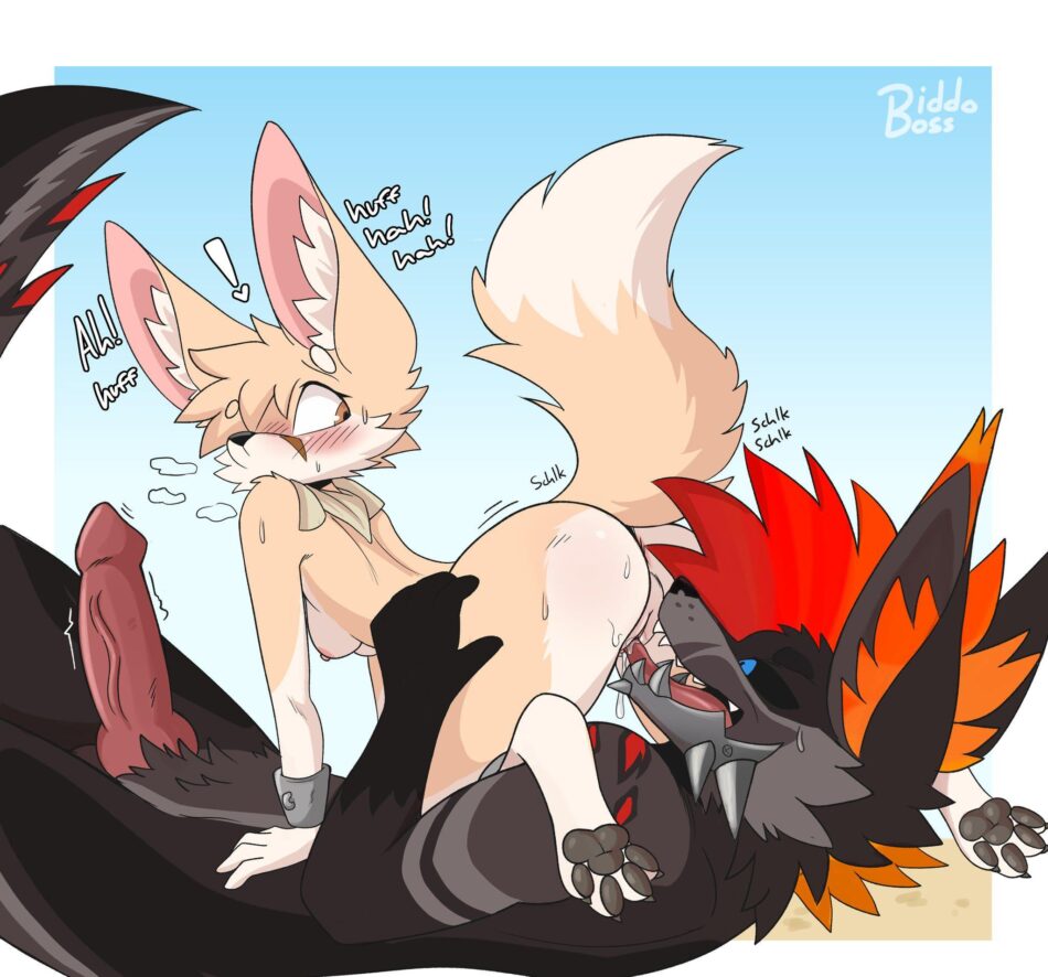 Enjoying a delicious Fennec [MF] (Biddoboss)