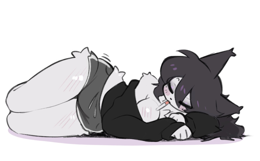 1girl big_ass big_breasts female furry makonekko