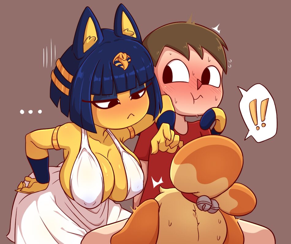 Hentai Zoo – 1boy 2025 2girls absurd res animal crossing ankha ankha (animal crossing)