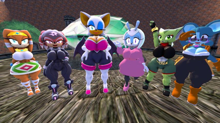 6girls archie_comics bat beetle carol_tea crossover echidna feline female freedom_planet galaxytrail galestar01 idw_publishing jewel_the_beetle multiple_girls pika_(animal) relic_the_pika rouge_the_bat sega shade_the_echidna sonic_adventure sonic_adventure_2 sonic_chronicles:_the_dark_brotherhood sonic_the_hedgehog_(archie) sonic_the_hedgehog_(comics) sonic_the_hedgehog_(idw) sonic_the_hedgehog_(series) tikal_the_echidna