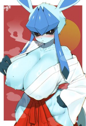 New Year’s Glaceon (syourinbonzu)