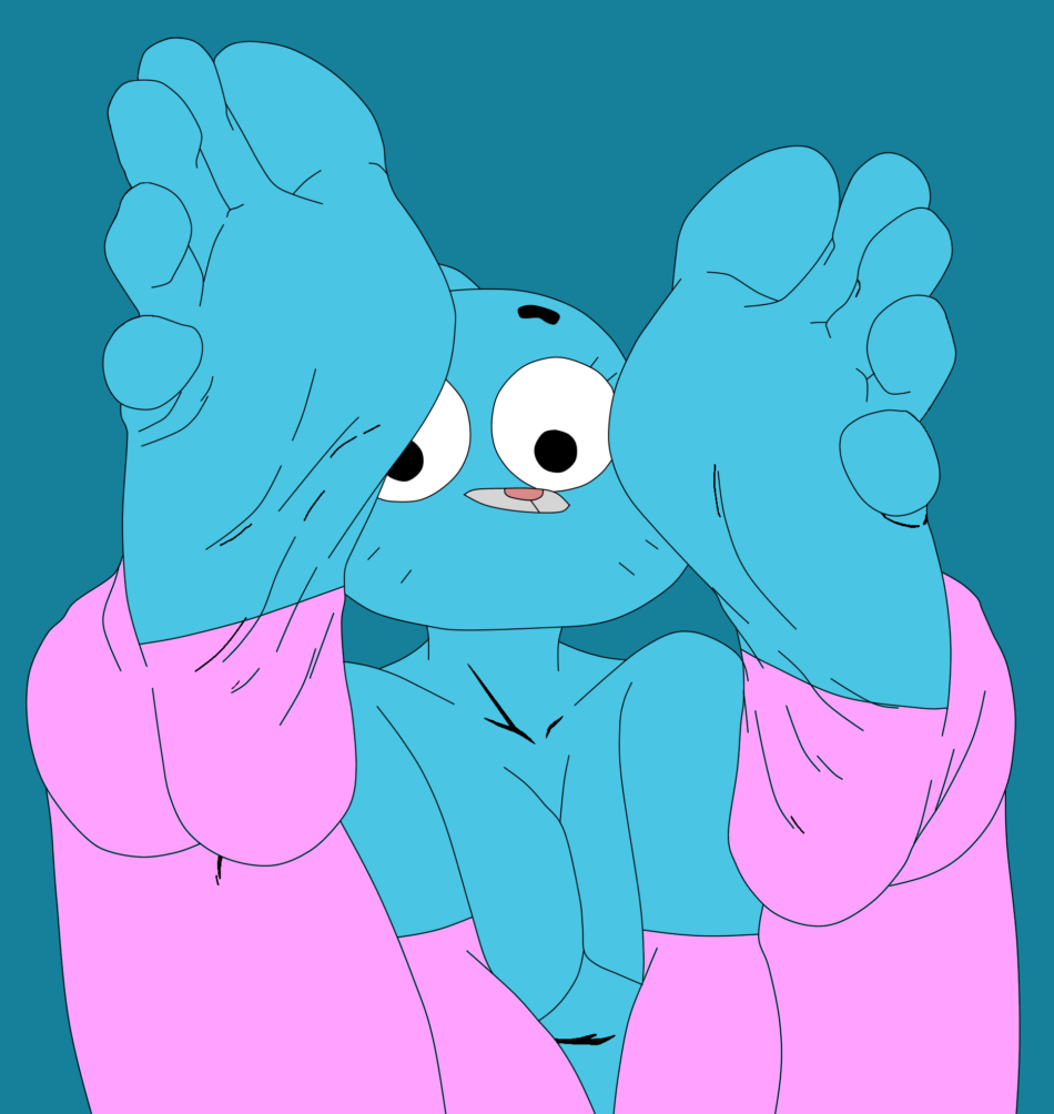 Hentai Zoo – 1girl 5 toes blue fur breasts cartoon network cat cute feet cyborg-steve