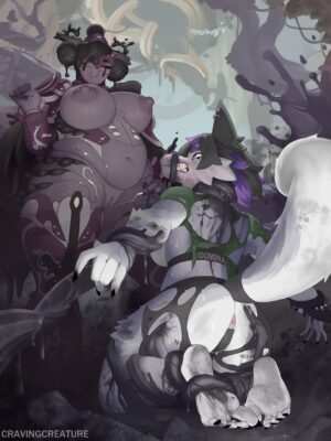 Follie has caught a prey [FF] (Cravingcreature)