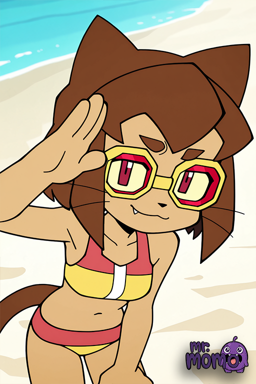 Hentai Zoo – 1girl 1girl 1girl :3 ai generated animal ears anthro artist name ass beach