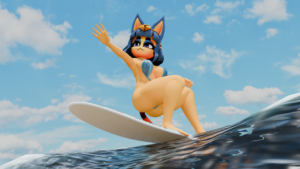 Hentai Zoo – 1girl animal crossing ankha ankha (animal crossing) anthro blender breasts
