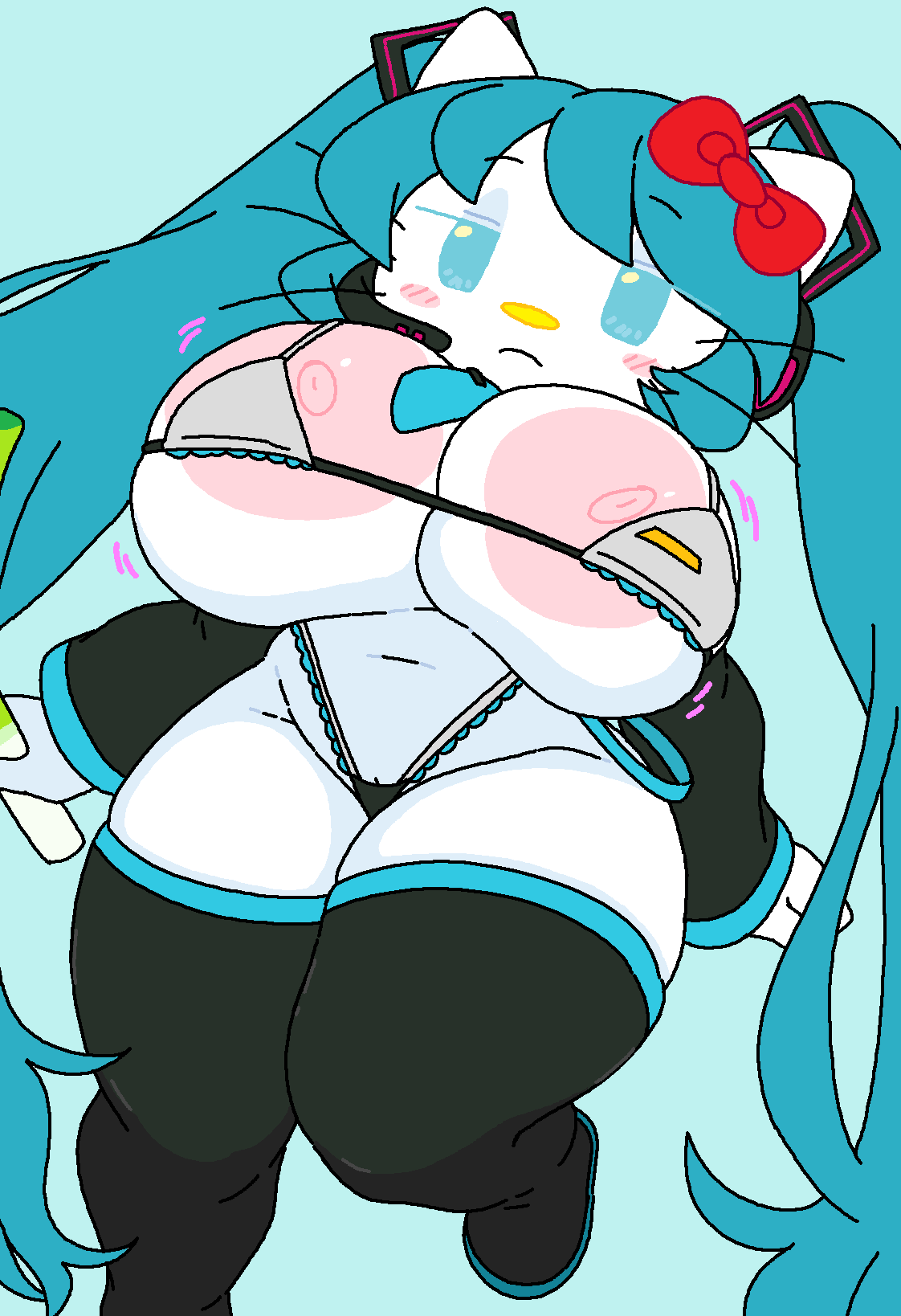 Hentai Zoo – 1girls 2d (artwork) 2d artwork anthro anthrofied aqua eyes aqua hair aqua