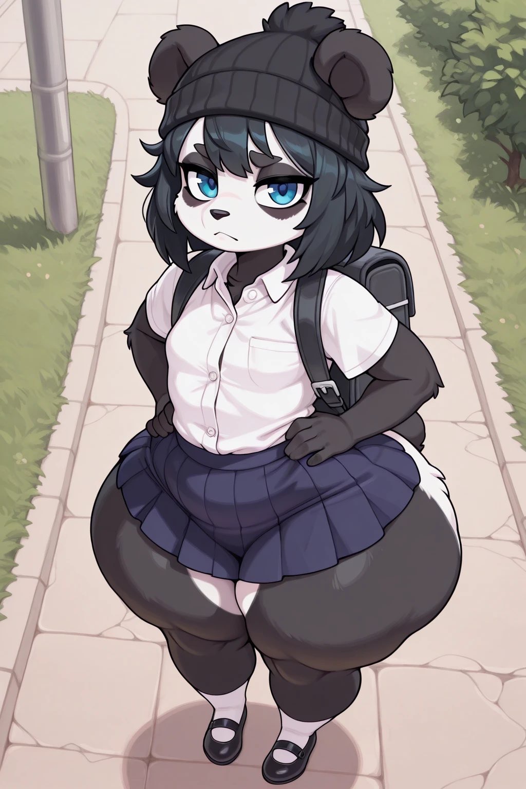 Hentai Zoo – 1girl ai generated anthro anthro female anthro focus anthro only backpack