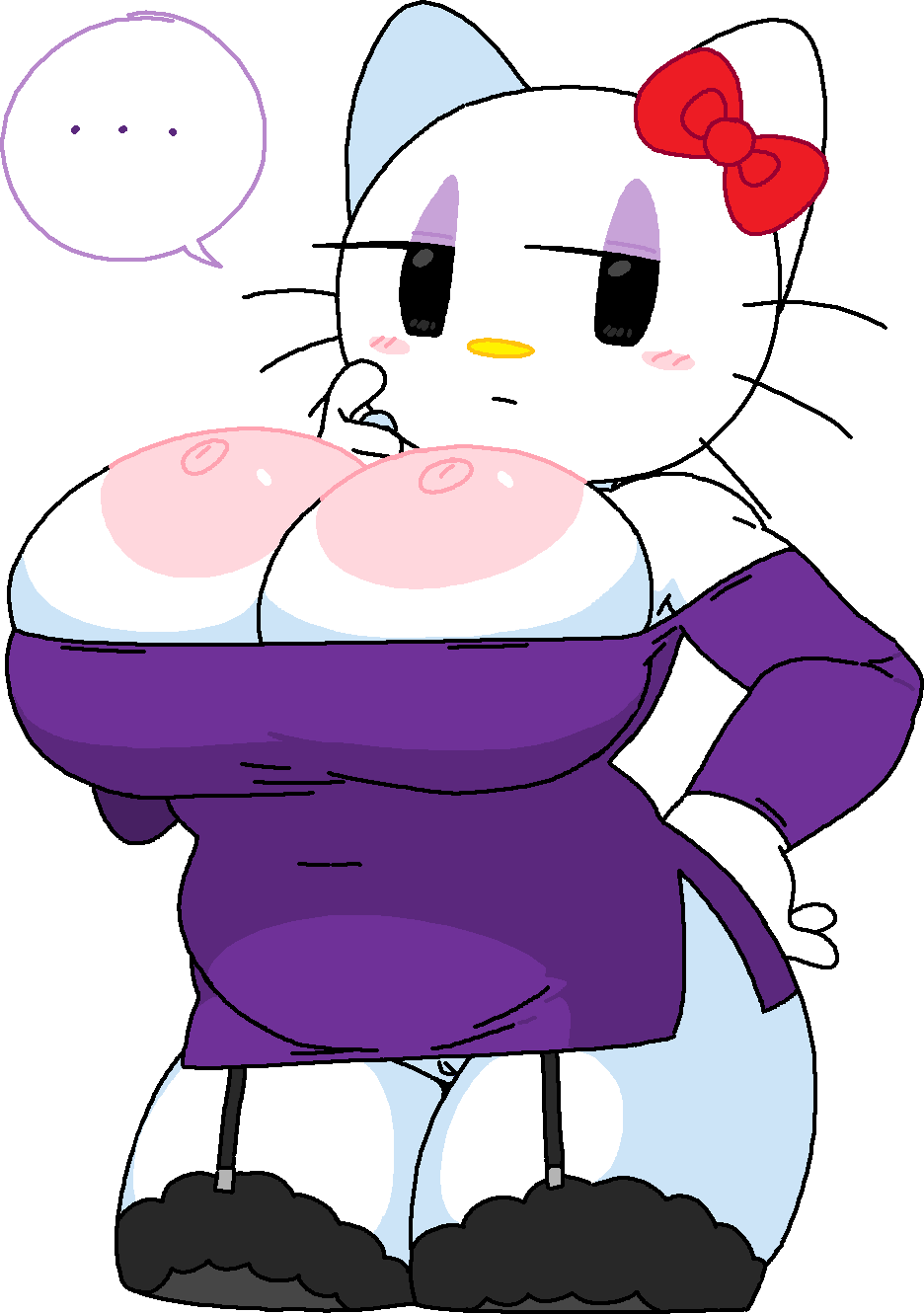 Hentai Zoo – 1girls anthro areola bare shoulders big breasts black eyes blush blush