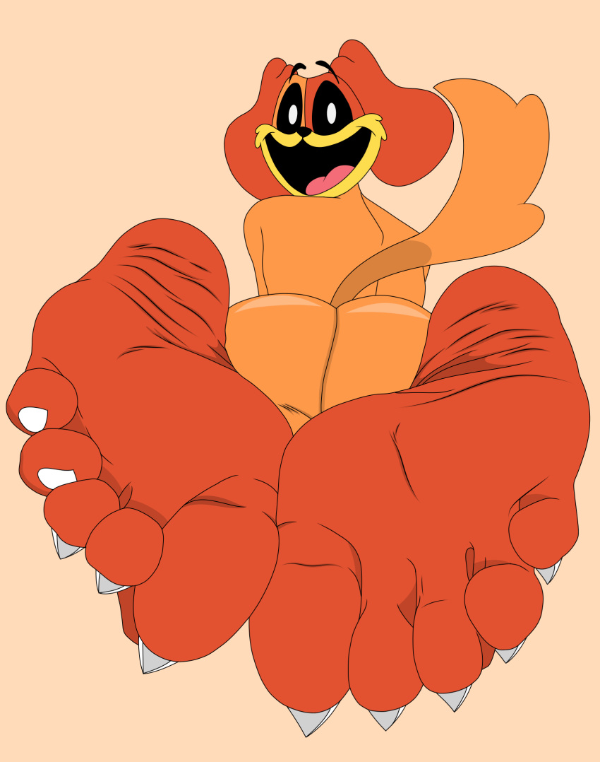 5_toes anthro ass ass beagle black_eyes booty canid canine canis cyborg-steve delicious_feet delicious_soles dog dogday edit feet feet_focus feet_together foot_fetish foot_focus foot_tease furry laying_down looking_at_viewer looking_back male mammal orange_fur poppy_playtime presenting_feet presenting_soles rear_view simple_background smile smiling_critters soles tasty_feet tasty_soles teasing teasing_with_feet toes